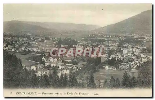 Cartes postales Remiremont Panorama pris de la Roche des Bruyeres