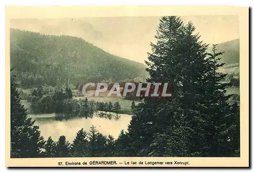 Ansichtskarte AK Environs de Gerardmer Le Lac de Longemer vers Xonrupt