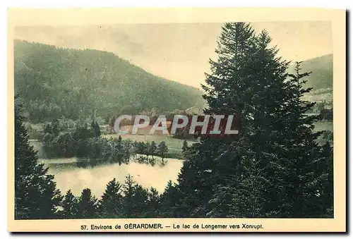 Cartes postales Environs de Gerardmer Le Lac de Longemer vers Xonrupt