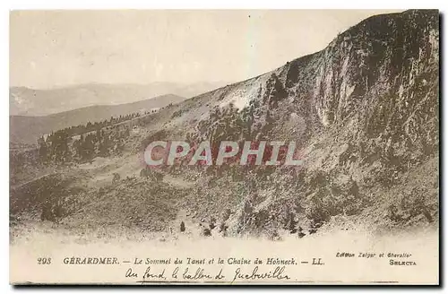 Cartes postales Gerardmer Le Sommer du Tunel et la Chaine du Honneck
