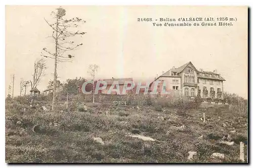 Ansichtskarte AK Ballon d'Alsace Vue d'ensemble du Grand Hotel