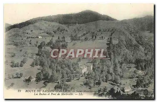 Ansichtskarte AK Route du Ballon d'alsace Saint Maurice Les Roches et Pont de Morteville