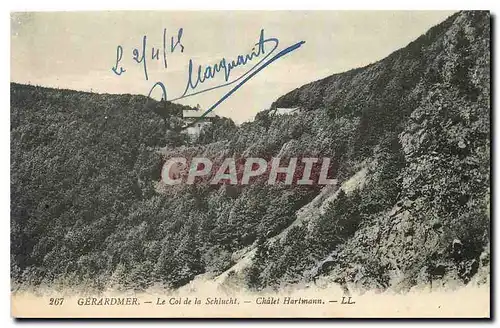 Ansichtskarte AK Gerardmer Le Col de la Scchlucht Chalet Hartmann