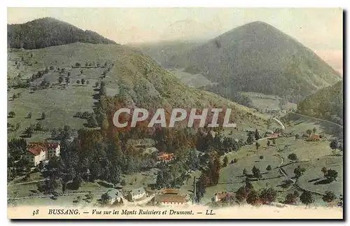 Cartes postales Bussang Vue sur les Monts Ruissiers et Drumont