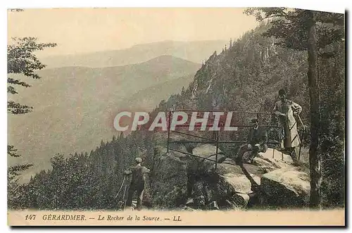 Ansichtskarte AK Gerardmer Le Rocher de la Source