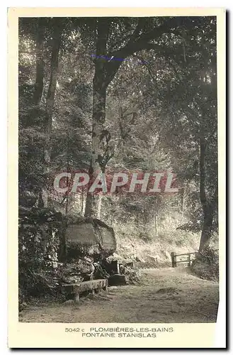 Cartes postales Plombieres les Bains Fontaine Stanislas