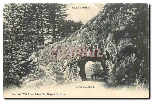 Cartes postales Gerardmer Saint Die Depose Roche du Diable