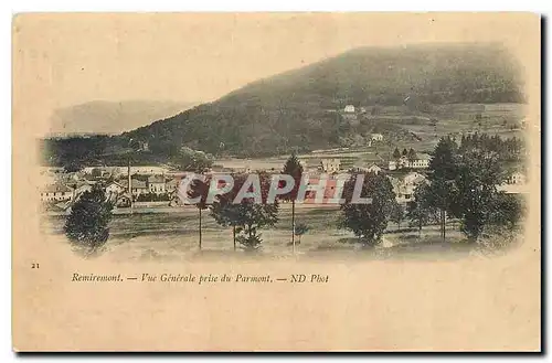 Cartes postales Remiremont Vue generale prise du Parmont