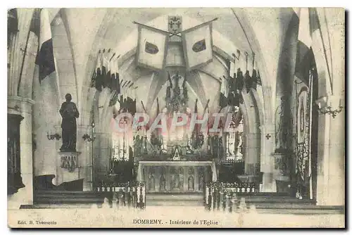 Ansichtskarte AK Domremy Interieur de l'Eglise