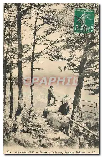 Ansichtskarte AK Gerardmer Rocher de la Source Route du Hohneck