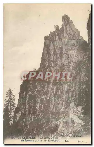 Ansichtskarte AK Gerardmer La Roche Percee du Nouveaux Sentier du Frankental