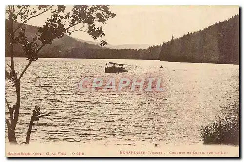 Cartes postales Gerardmer Vosges Coucher de Soleil sur le Lac