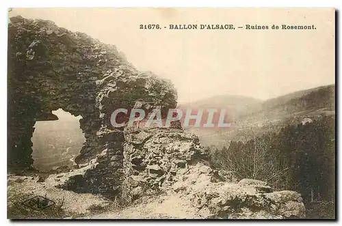 Cartes postales Ballon d'Alsace Ruines de Rosemont