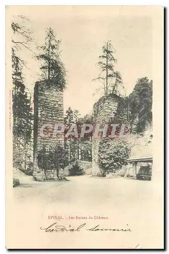 Cartes postales Epinal Les Ruines du Chateau