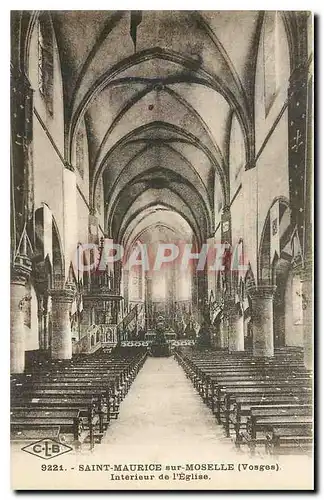 Cartes postales Saint Maurice sur Moselle Vosges Interieur de l'Eglise
