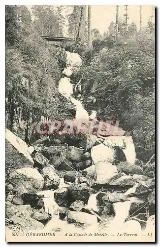 Cartes postales Gerardmer A la Cascade de Merelle Le Torrent