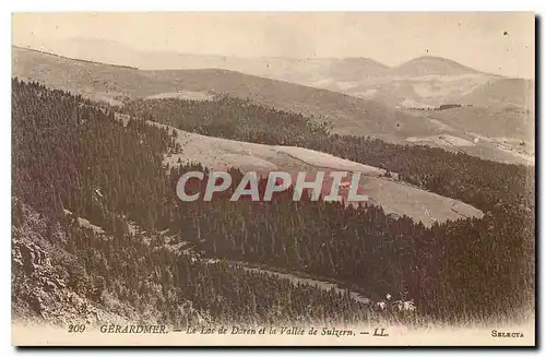 Cartes postales Gerardmer Le Lac de Daren et la Vallee de Sulzern
