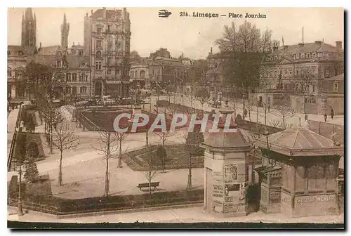 Ansichtskarte AK Limoges Place Jourdan