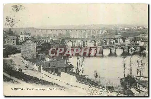 Ansichtskarte AK Limoges Vue Panoramique Les trois Ponts