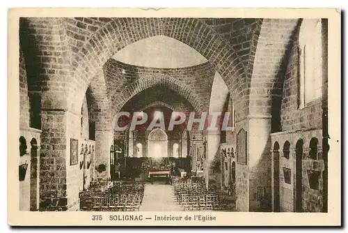 Ansichtskarte AK Solignac Interieur de l'Eglise