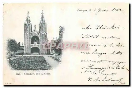 Cartes postales Limoges Eglise d'Arliquet pres Limoges