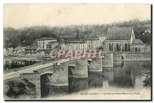 Ansichtskarte AK Saint Junien Le Pont et Notre Sane du Pont