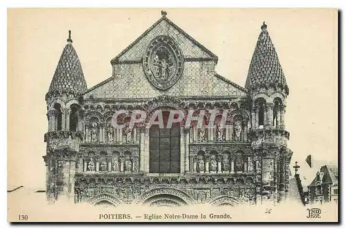 Cartes postales Poitiers Eglise Notre Dame la Grande