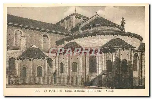 Cartes postales Poitiers Eglise St Hilaire Abside