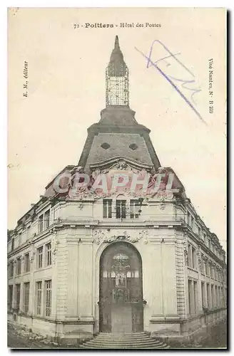 Cartes postales Poitiers Hotel des Postes