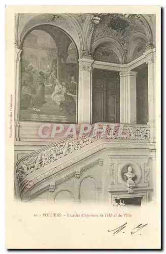 Cartes postales Poitiers Escalier d'honneur de l'Hotel de Ville