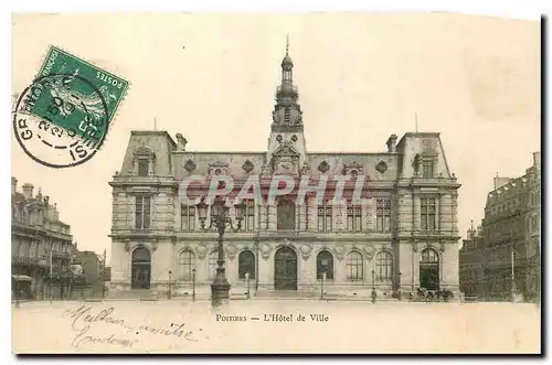 Ansichtskarte AK Poitiers L'Hotel de Ville