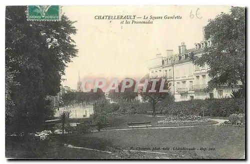 Cartes postales Chateallerault Le Square Gambetta et les Promenades