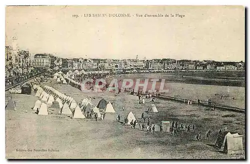 Cartes postales Les Sables d'Olonne Vue d'ensemble de la Plage