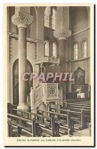 Cartes postales Eglise St pierre des Sables d'Olonne Vendee