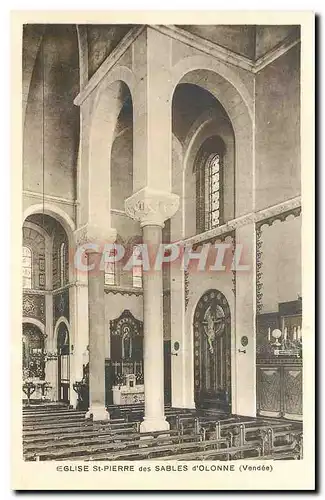 Cartes postales Eglise St Pierre des Sables d'Olonne Vendee