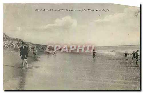 Ansichtskarte AK St Gilles sur Vie Vendee La jolie Plage de sable
