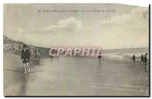 Cartes postales St Gilles sur Vie Vendee La jolie Plage de sable