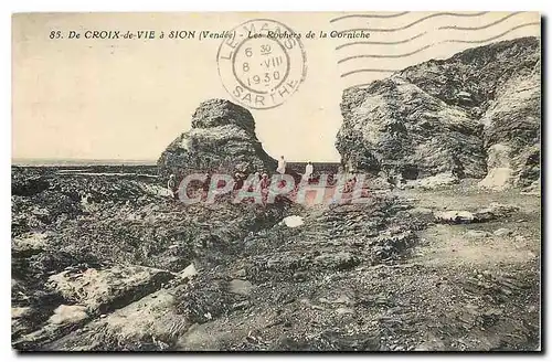 Cartes postales De Croix de Vie a Dion Vendee Les Rochers de la Corniche