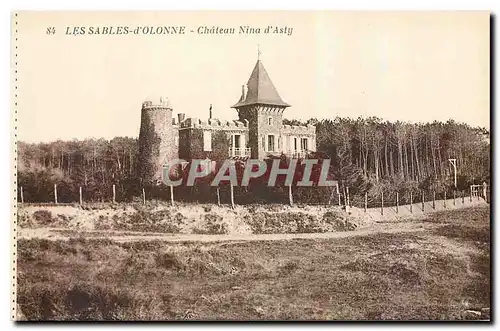 Cartes postales Les Sables D'Olonne Chateau Nina d'Asty