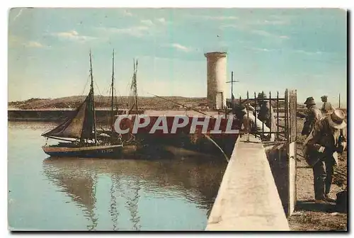 Ansichtskarte AK Etude au Port Saint Gilles Croix de Vie Vendee Bateau