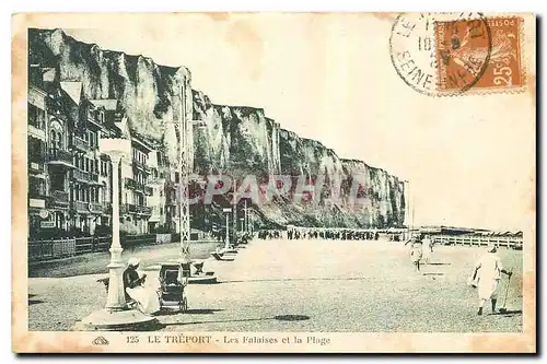 Cartes postales Le Treport Les Falaises et la Plage