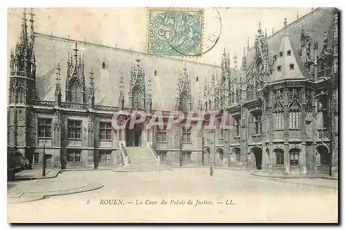 Cartes postales Rouen La Cor du Palais de Justice