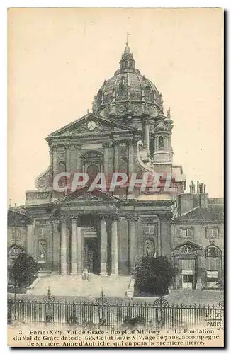 Cartes postales Paris Val de Grace Hospital Militairy La Fondation du Val de Grace