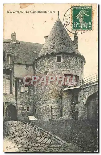 Cartes postales Dieppe Le Chateau Interieur