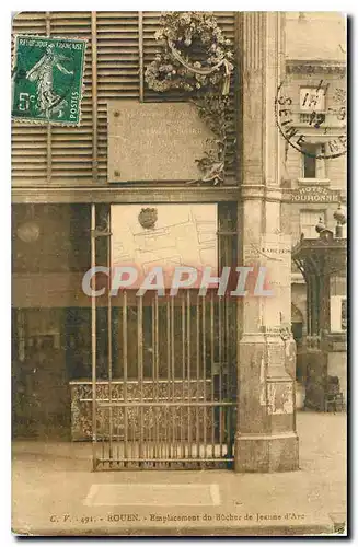 Cartes postales Rouen Emplacement