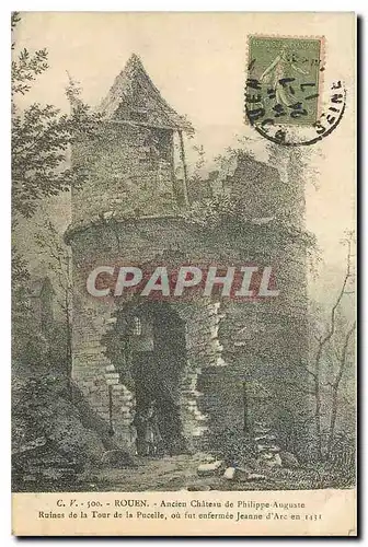 Cartes postales Rouen Ancien chateau de Philippe Auguste