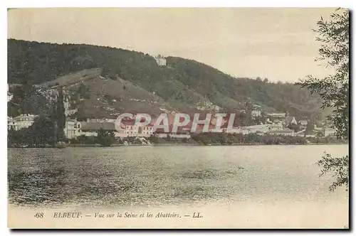 Ansichtskarte AK Elbeuf Vue sur la Seine et les Abattoirs