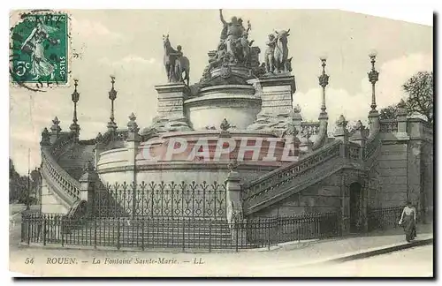 Cartes postales Rouen La Fontaine Sainte Marie