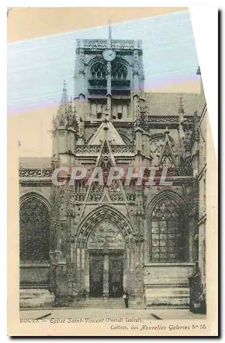 Ansichtskarte AK Rouen Eglise Saint Vincent Portail lateral