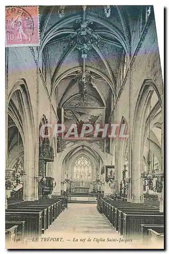 Cartes postales Le Treport La nef de l'Eglise Saint Jacques